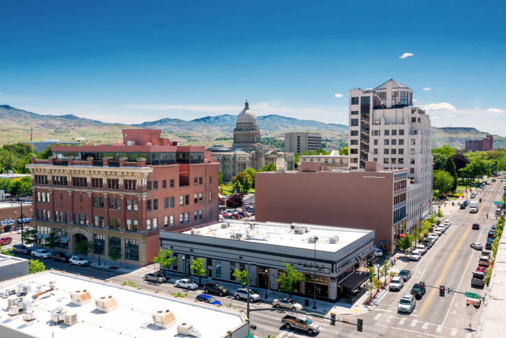 Aerial image of downtown Boise