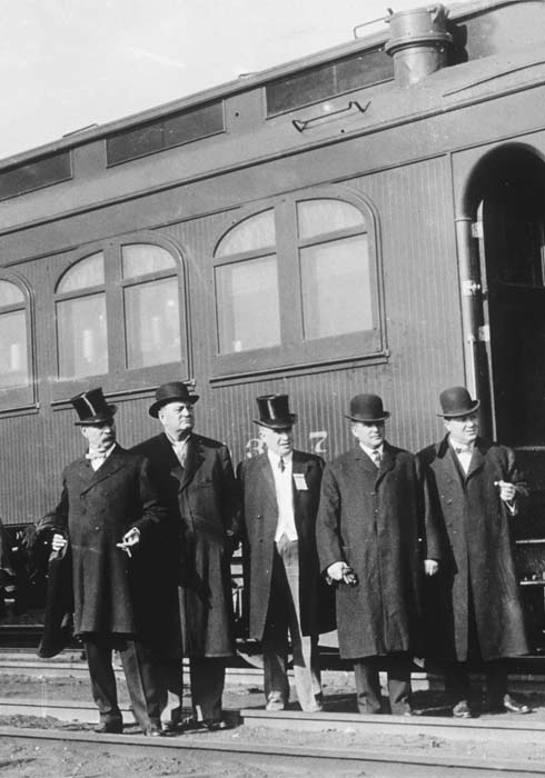 Gov. James Hawley; Train at Governor's Conference Albany, NY